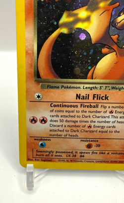 Pokemon TCG Dark Charizard Team Rocket Holo Rare 80 HP 4/82 Unlimited 2000 - Image 5