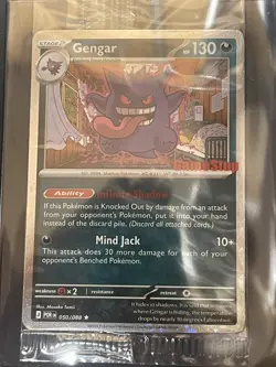 Pokemon GameStop Stamped Exclusive Gengar Promo Sealed 050/088 - Image 2