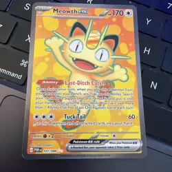 Pokemon TCG Meowth Ex Ultra Rare Perfect Order 107/088 - Image 1