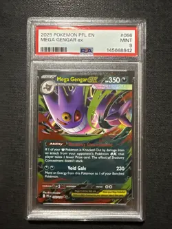 Mega Gengar EX 056/094 Pfl En-phantasmal Flames Pokemon PSA 9 - Image 1