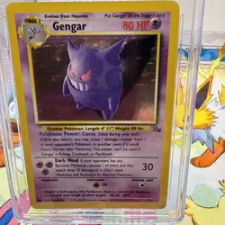 1999 Pokemon CGC 8.5 Gengar Holo - Fossil 5/62 - Image 3