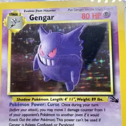 1999 Pokemon CGC 8.5 Gengar Holo - Fossil 5/62 - Image 4
