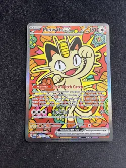 Pokemon TCG Meowth ex 121/088 Special Illustration Rare Perfect Order SIR - Image 1