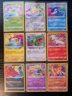 Pokemon Amazing Rare Complete Set Lot Of 9 Vivid Voltage & Shining Fates - Image 1