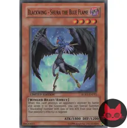Yugioh Blackwing - Shura the Blue Flame RGBT-EN992 Super Rare Limited Ed NM - Image 1