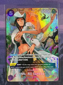 Ms. All Sunday (SP) OP04-064 One Piece Wings of the Captain Super Rare Near Mint - Image 1