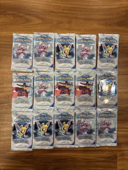 NEW SEALED Disney Lorcana TCG Winterspell English 15x Booster Packs - Image 1