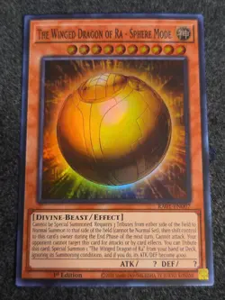 The Winged Dragon Of Ra - Sphere Mode RA01-EN007 Super Rare 1st Edition Yugioh - Image 1