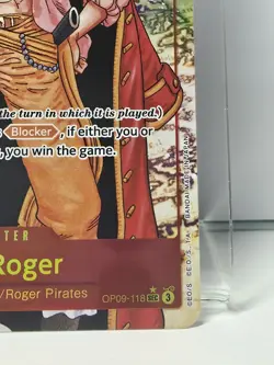 Gol D. Roger OP09-118 Alt Art SEC ONE PIECE US NM TCG ENGLISH - Image 3
