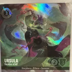 2024 DISNEY LORCANA EN 3 - URSULA - DECEIVER OF ALL - Enchanted #212 - PSA 10! - Image 3