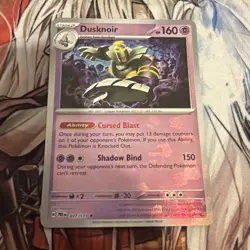 Pokemon TCG Dusknoir 037/131 Masterball Prismatic Evolutions Reverse Holo Card - Image 2
