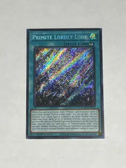 Yu-Gi-Oh! TCG Primite Lordly Lode BLMM-EN172 Secret Rare 1st Edition Holo Card - Image 1