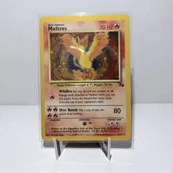 Pokemon Moltres 12/62 Fossil Holo Rare 70 HP Card Wizards 1999 English Unlimited - Image 1