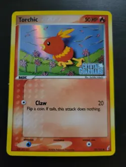 Pokemon TCG Card 2006 EX Crystal Guardians - Torchic 65/100 Reverse Holo - Image 1