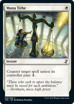 Mana Tithe Time Spiral Remastered PLD White Common MAGIC GATHERING CARD ABUGames - Image 1