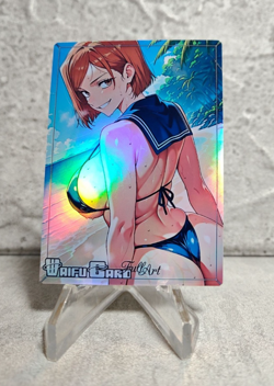 Nobara Trading Card Waifu Goddess Story Anime Girl holo Karte Manga Full Art - Image 1