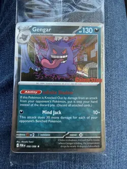 Pokemon Tcg Gengar Mega Evolution Perfect Order Gamestop Promo Card - Image 1