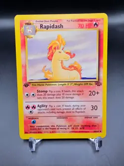 EX - Rapidash - 44/64 - 1st Edition - Jungle - Pokemon Card - Image 1
