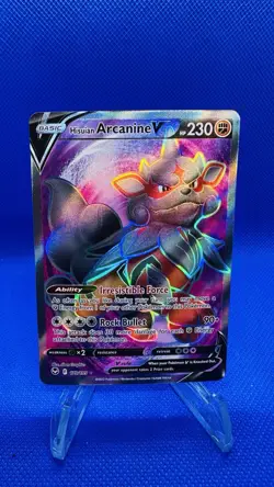 Hisuian Arcanine V 179/195 Silver Tempest NM Full Art Pokemon Card - Image 1
