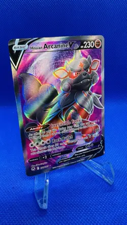 Hisuian Arcanine V 179/195 Silver Tempest NM Full Art Pokemon Card - Image 2