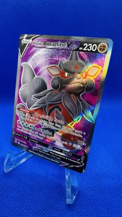 Hisuian Arcanine V 179/195 Silver Tempest NM Full Art Pokemon Card - Image 3