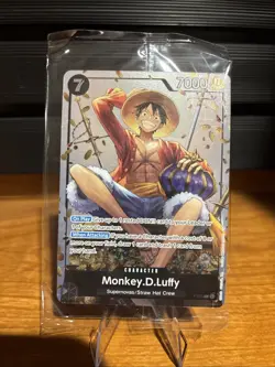 P-075 Monkey.D.Luffy Promo Card TS-02 Tin Set 02 ENGLISH SEALED - Image 1