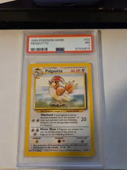 Pokemon TCG Pidgeotto Base Set, Unlimited Rare Card 22/102 - Image 1