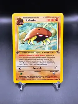 NM - Kabuto - 50/62 - 1st Edition - Fossil - Pokemon Card - Image 1