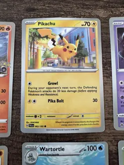 Pokemon Card Lot 9 Cards 2024 Bulbasaur Squirtle Wartortle Togepi Starter GO SV - Image 3