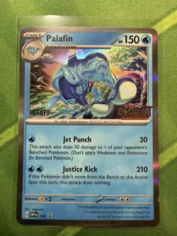 Palafin - 036 (Prerelease) [Staff] 036 Sv: Scarlet & Violet Promo Cards Holo - Image 1