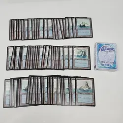 Lot of 78 Magic The Gathering MTG - Ice Age - Island Land Cards with Box NM/M - Image 1