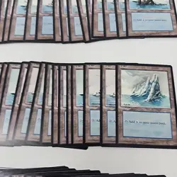 Lot of 78 Magic The Gathering MTG - Ice Age - Island Land Cards with Box NM/M - Image 4