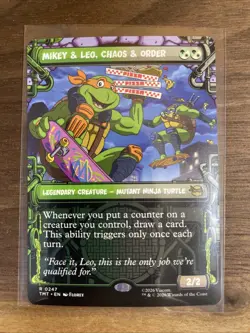 MTG: Mikey & Leo, Chaos & Order R 0247 Teenage Mutant Ninja Turtles Regular - Image 1