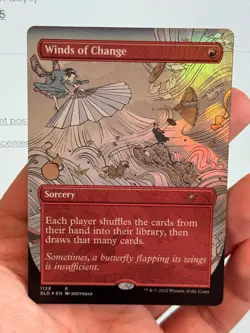 1X FOIL Winds of Change BORDERLESS MINT MTG Magic Secret Lair Commander Wheel - Image 2