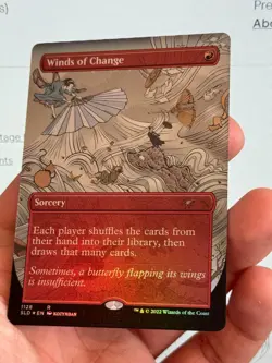 1X FOIL Winds of Change BORDERLESS MINT MTG Magic Secret Lair Commander Wheel - Image 3