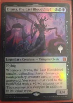 MTG Drana, the Last Bloodchief Zendikar Rising Foil Promo - Image 1