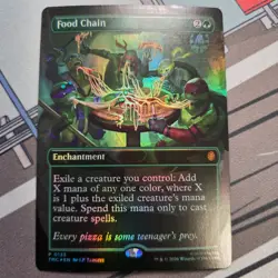 Food Chain Borderless FOIL - TMNT Ninja Turtles - MTG - PACK FRESH w/ PRINT LINE - Image 3