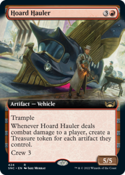 1x Hoard Hauler - Extended Art NM-Mint, English Streets of New Capenna MTG Magic - Image 1