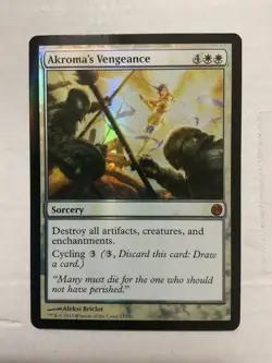 Akroma's Vengeance ** FOIL #11 ** From the Vault: Twenty - Played MTG - Image 1