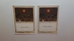 Armageddon Magic the Gathering X2- ONE Revised AND ONE Fourth Edition Rare - Image 1