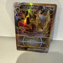 Pokemon TCG Giratina Vstar Lost Origin Secret Rare Gold Card 212/196 - Image 1