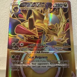 Pokemon TCG Giratina Vstar Lost Origin Secret Rare Gold Card 212/196 - Image 2