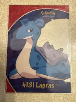 Lapras RARE NM clear card Pokemon (Topps Tv Animation) series 3 #PC10 #131🔥 - Image 2