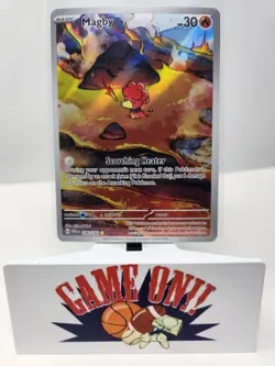 Pokemon Magby 186/182 Paradox Rift Full Art Illustration Rare sc - Image 1