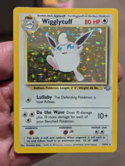 Pokemon Wigglytuff 16/64 Jungle Holo Rare Unlimited 1999 TCG Card - Image 1