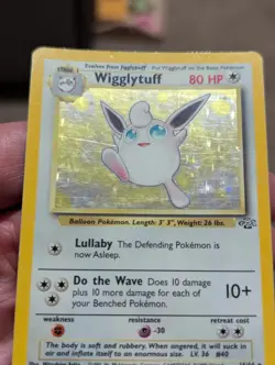Pokemon Wigglytuff 16/64 Jungle Holo Rare Unlimited 1999 TCG Card - Image 2