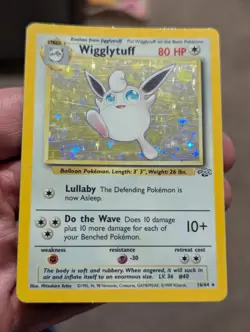 Pokemon Wigglytuff 16/64 Jungle Holo Rare Unlimited 1999 TCG Card - Image 3