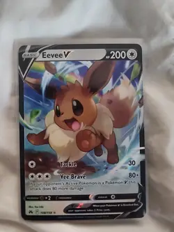 Eevee V 108/159 Ultra Rare Crown Zenith Pokemon Card - NM Near Mint - Image 1