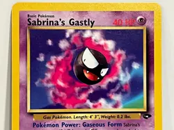 Vintage 2000 Pokemon TCG Gym Challenge SABRINA'S GASTLY 97/132 LP-MP Eng. Unltd. - Image 2