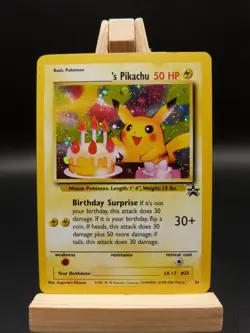 Pokemon Black Star Promo Card - Birthday Pikachu # 24 - Image 1
